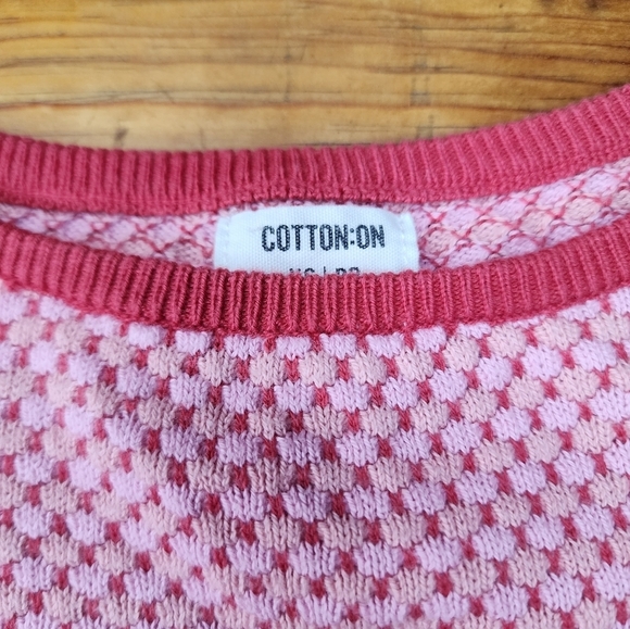 Cotton On Blush Pink Knit Crop Top Size XS - Picture 3 of 5